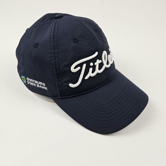 Titleist Golf Lightweight Strap Back Hat Cap Blue Custom Embroidered Sports OSFM - Picture 2 of 9
